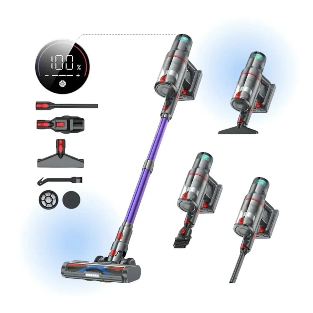 Oryzom Cordless Vacuum V1 Ultra – Next-Gen 120,000 RPM Motor HEPA Filter LED